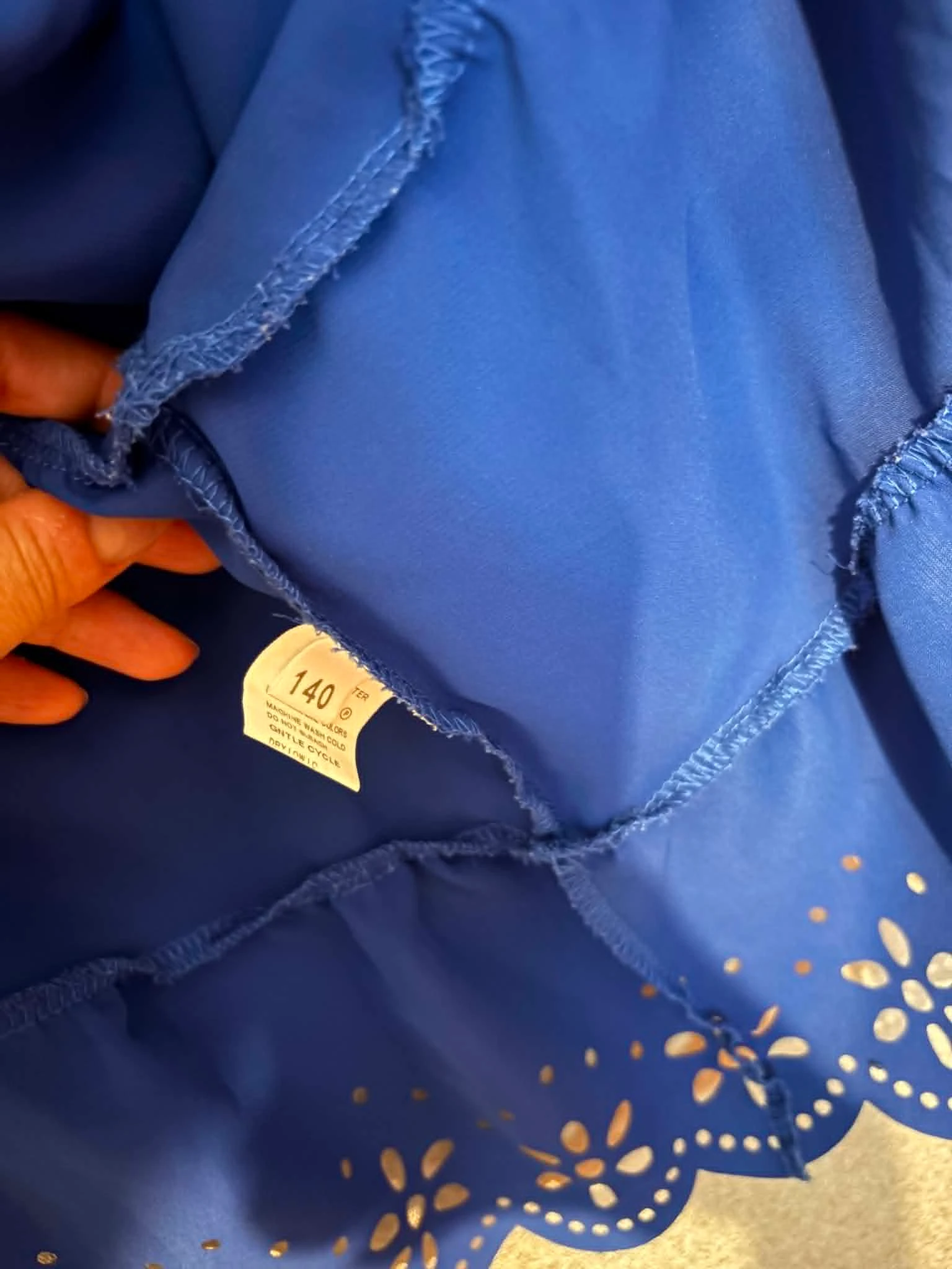 blauw meisjesjurk – photo 3